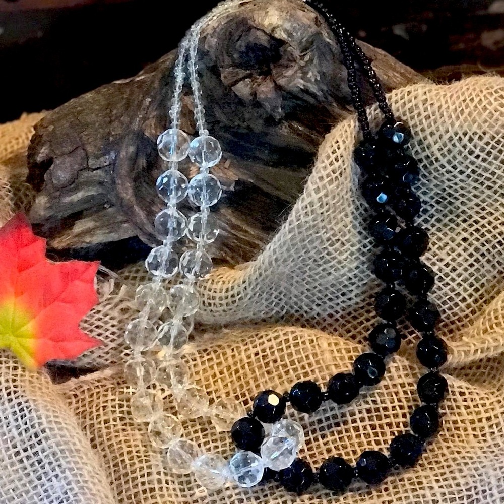 Handmade “yin yang” necklace & earrings